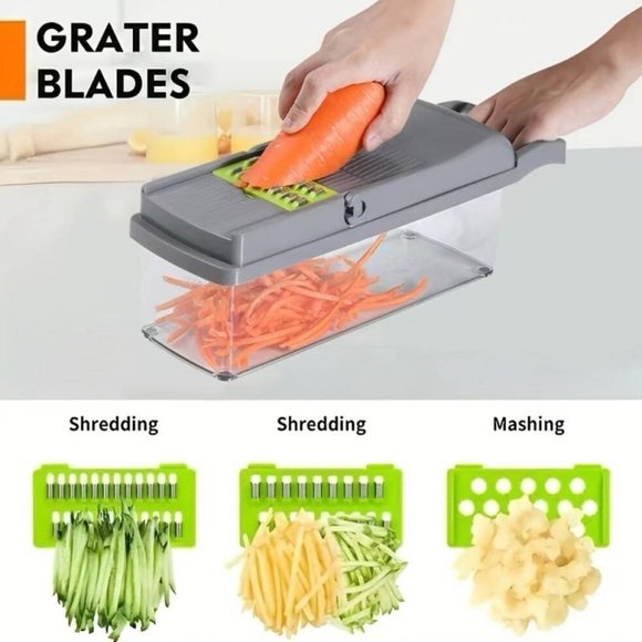 COPY - Vegetable Fruit Chopper Cutter Food Onion Veggie Dicer Slicer Kitchen - Picture 2 of 7